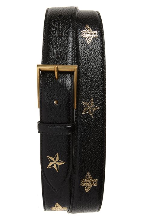 gucci bees and stars belt|extra large Gucci belt.